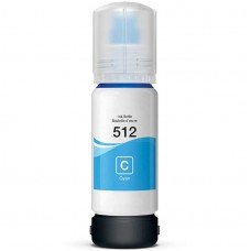 BOUTEILLE D'ENCRE EPSON T512 COMPATIBLE CYAN