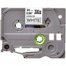 BROTHER TZE-252 RUBAN POUR ÉTIQUETEUSE 24MM (0.94") COMPATIBLE (ROUGE SUR BLANC)